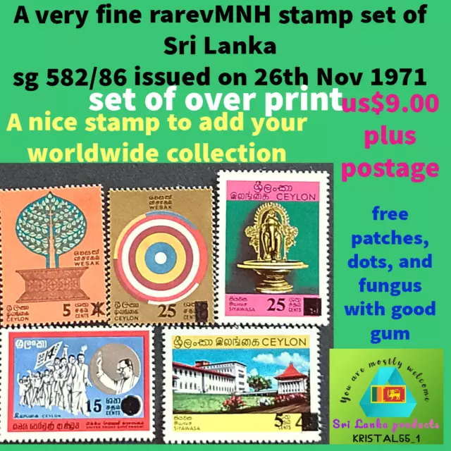 mint sri lanka stamps birds postage free Ceylon commemorative Asia blocks ms