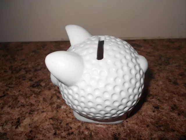 New Lamb Ceramic Bank 3.25" tall 4" lgth 2