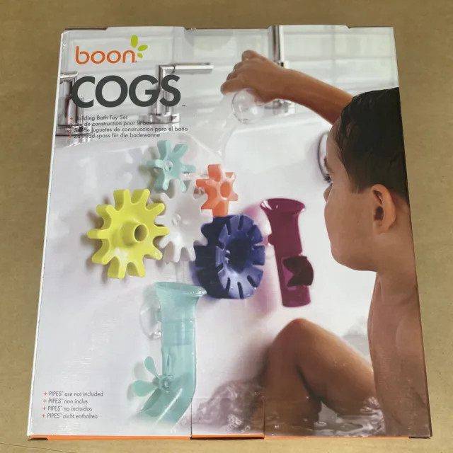 Boon COGS Bauset Baby Bad Sauggetriebe Badewanne Spielzeug Kinder Wasser spielen 12m+ 3