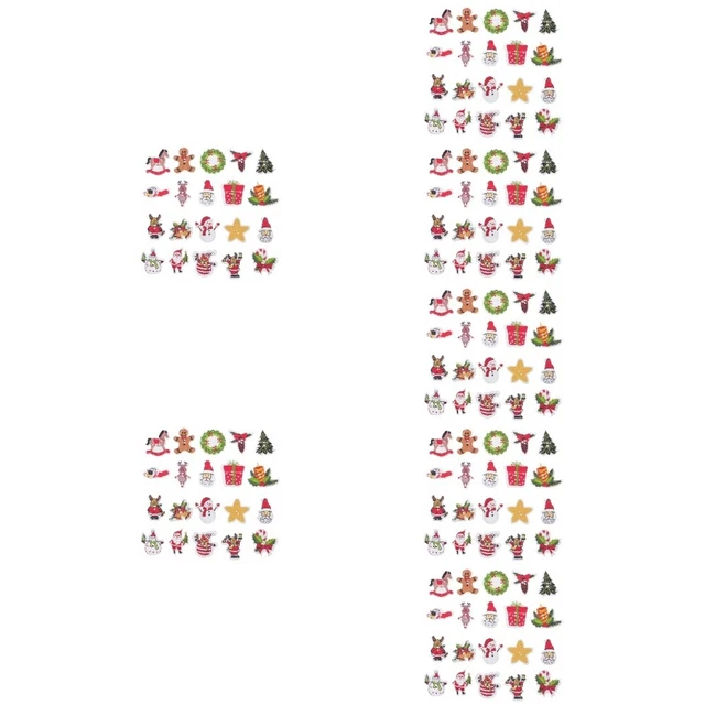 700 Pcs Christmas Wooden Buttons Clothes Flatback Sewing Fastener