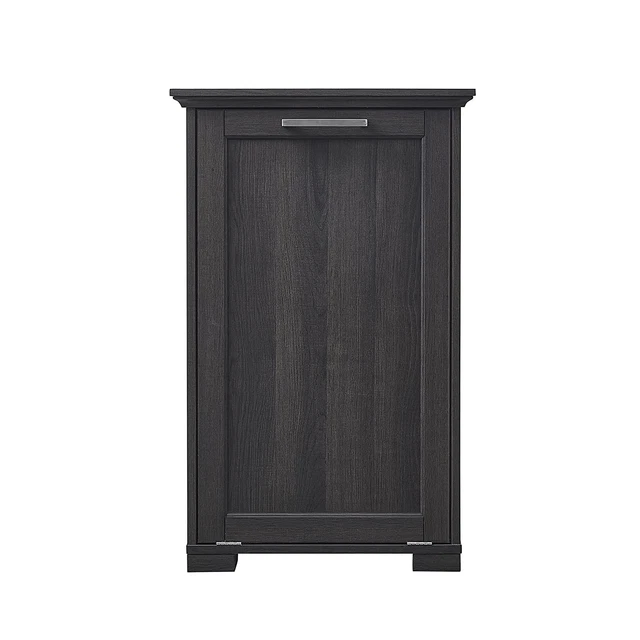 Wooden Tilt Out Trash Cabinet, Hidden Trash Can Kitchen Holds 10 Gallons (Dark B Wooden Tilt Out Trash Cabinet, Hidden Trash Can Kitchen Holds 10 Gallons (Dark B