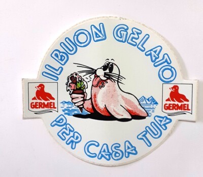 GRAN GELATIERE ' 9 CM VINTAGE ADESIVO ' CARPIGIANI 