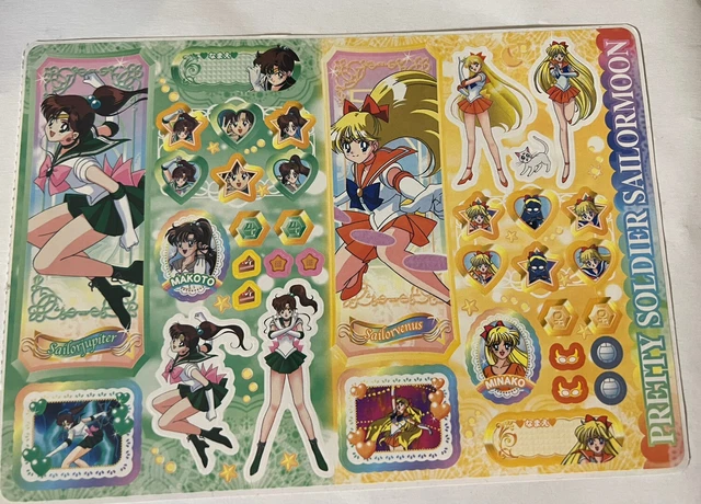 sailor moon anime Sticker Sheet from Japan Bandai Sailor Jupiter Venus