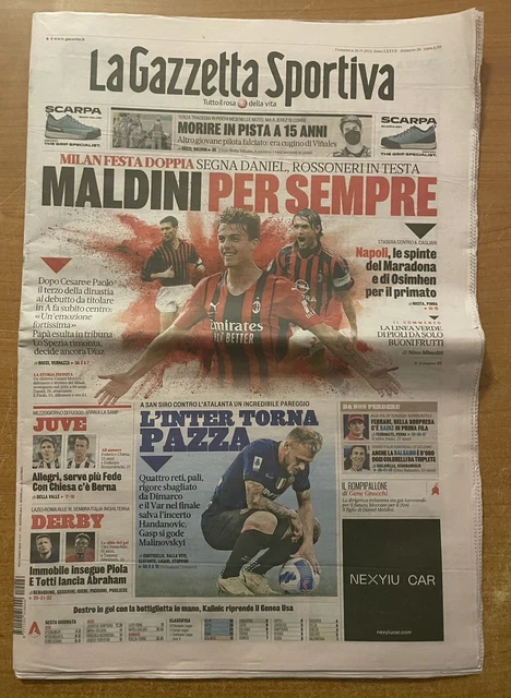 GAZZETTA DELLO SPORT 26 MARZO 1974 MILAN - LAZIO - GIACOMO
