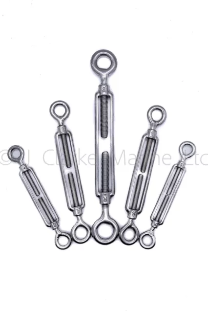 Stainless steel turnbuckle eye to eye wire rope tensioner M5 M6 M8 A4 316
