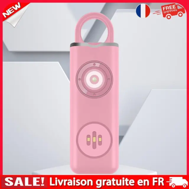 Personal Safety Alarm 130dB Loud Personal Siren Whistle for Women (Pink)