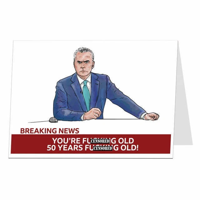 FUNNY RUDE 50TH Birthday Card For Men & Women Old Age Joke Husband ...
