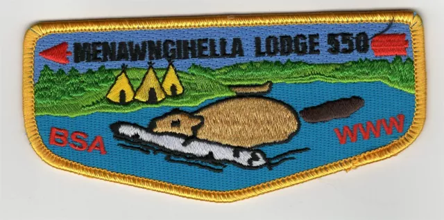 OA Flap Lodge 550 Menawngihella WV Yellow Border 201565