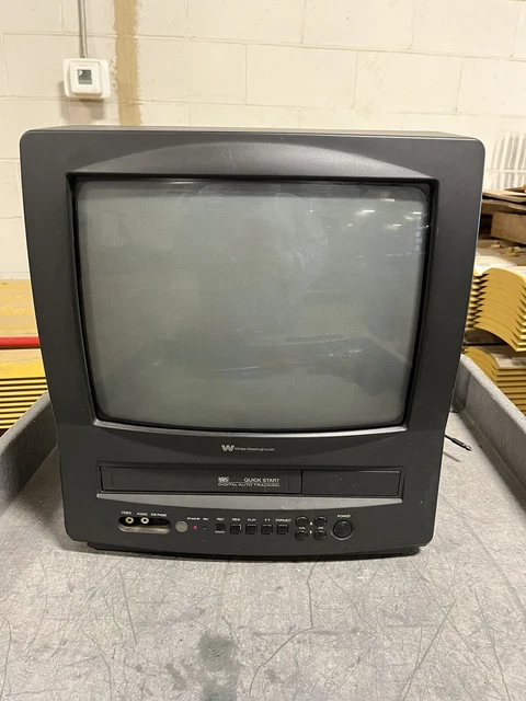 Westinghouse WVT-11319 13-Inch TV/VCR Combo VHS Retro Gaming Tested Works