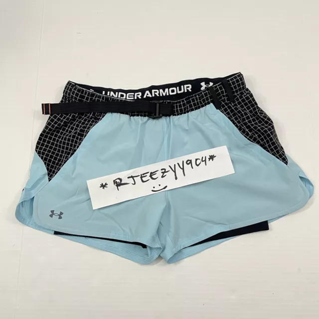 65 WOMENS SIZE M Under Armour UA Trek 2 in 1 Shorty Woven Shorts