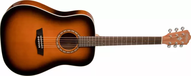 Washburn HARVEST D7SATB Acoustic Guitar, Brand New in Box WD7SATB-A-U