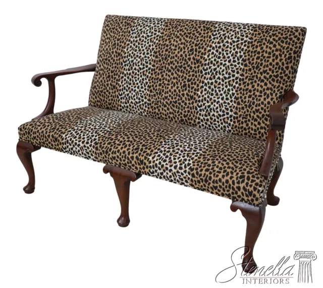61316EC: KITTINGER Colonial Williamsburg CW-154 Mahogany Settee Loveseat