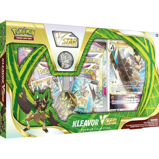 Pokemon TCG : Kleavor Vstar Premium Collezione Scatola Nuovo Fabbrica Sigillato