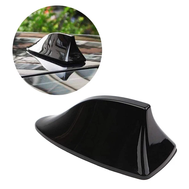 Universal Shark Fin Antenna Cover Car Trim Signal Radio AM FM Aerial Black EAP