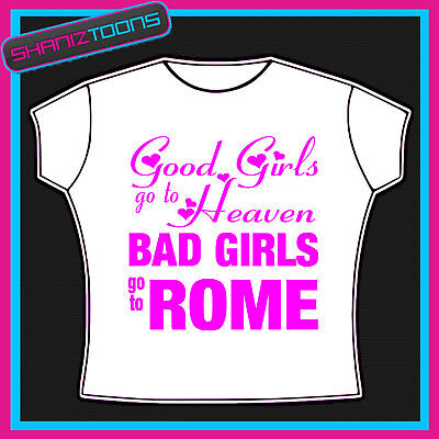 Rome Girls Holiday Hen Party Printed Tshirt