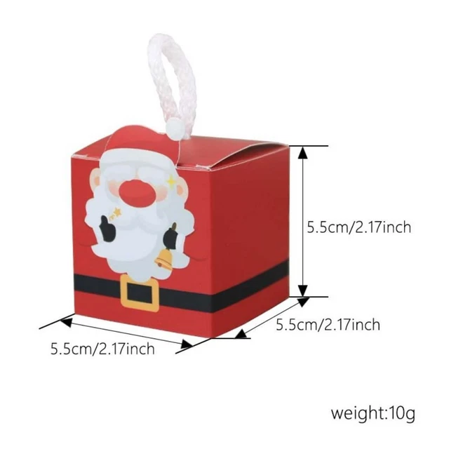 CHRISTMAS PARTY DECORATIONS Cookie Packaging Box DIY Candy Bag Home 13