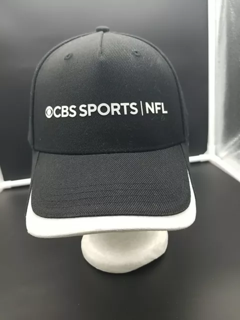 Vintage CBS Sports NFL Hat Ball Cap Hat TV Television  Strapback Black