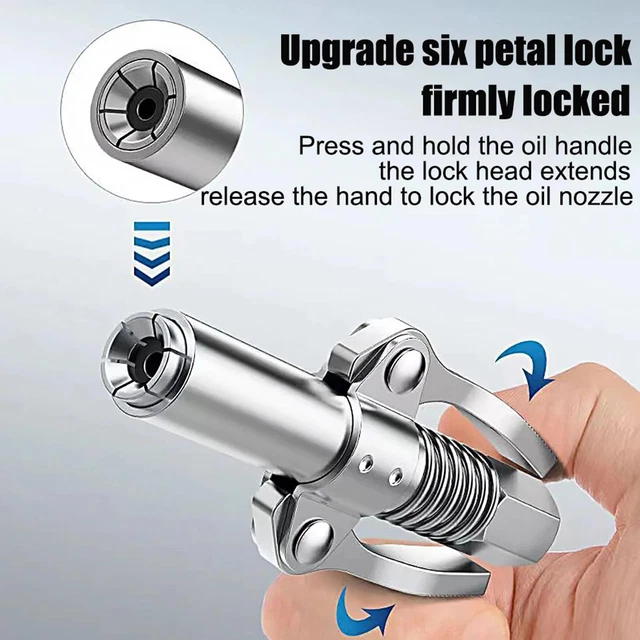 GREASE COUPLER HEAVYDUTY Quick Release Grease Gun Couplers 10000PSI