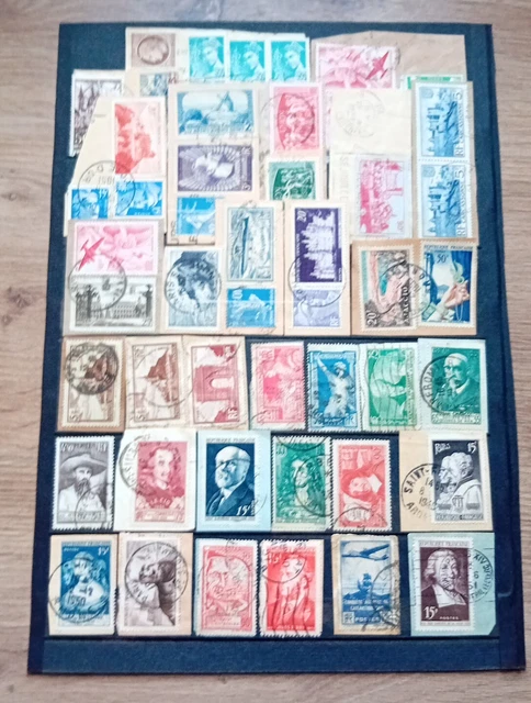 FRANCE lot de 270 timbres obliteres periode 1960/2000