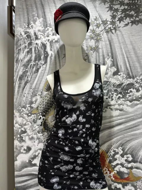 Women’s Philosophy Black & White Dandelion Tank Top Large