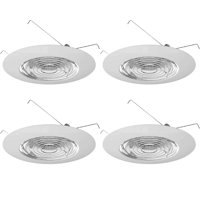 6& INCH RECESSED Can Light Shower Fresnel Glass Lens, 60W, Wet Location