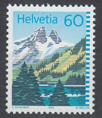 Schweiz 1993 ** Mi.1489 I A Freimarke Definitive Bergsee Mountain Lake [sv1282]