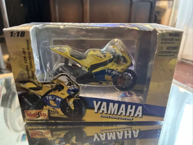 Maisto 1:18 Scale Yamaha Yer-m1 Rider Valentino Rossi