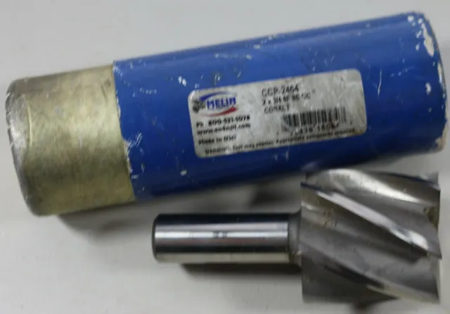 Melin Tool Company CCP-2464 End Mill 2" x 3/4" 6 Flute Cobalt Center Cutting