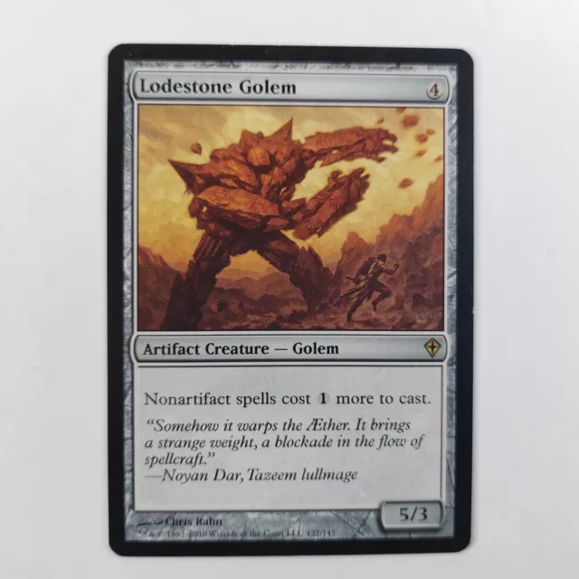 Lodestone Golem Worldwake Excellent Magic MTG Artifact Creature Rare