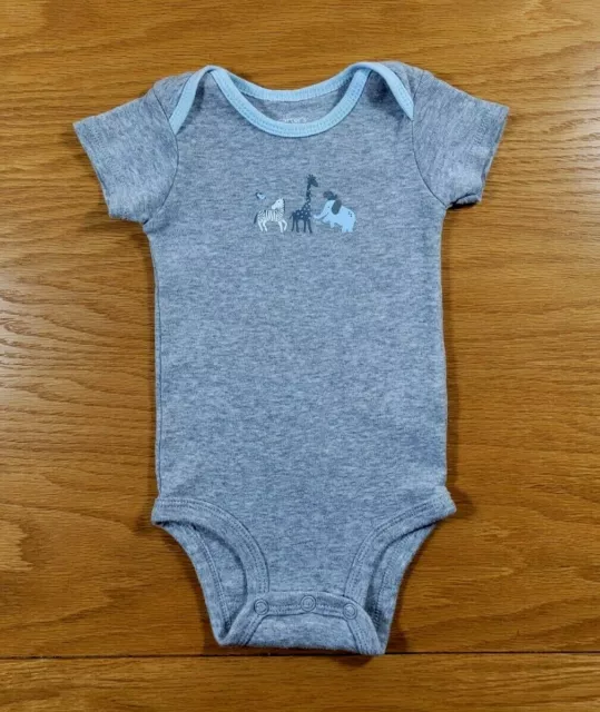 ZEBRA GIRAFFE ELEPHANT Logo Carter's Baby One Piece Outfit Infant 3 Months 3M