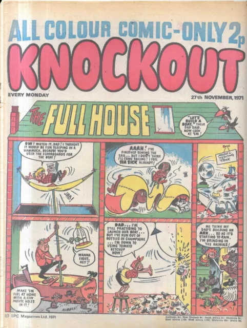 vintage Knockout comic Nov 27th 1971