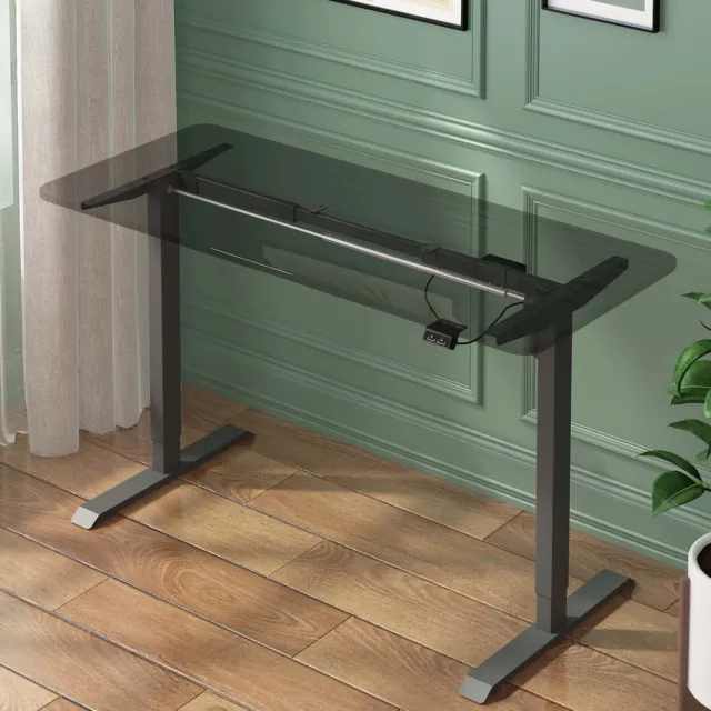 Ufurniture Electric Standing Desk Frame Height Adjustable Sit Stand up Desk Base
