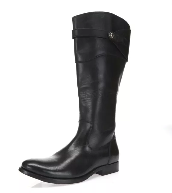 Womens FRYE Molly 160066 Black Leather Riding Boots sz. 6 B