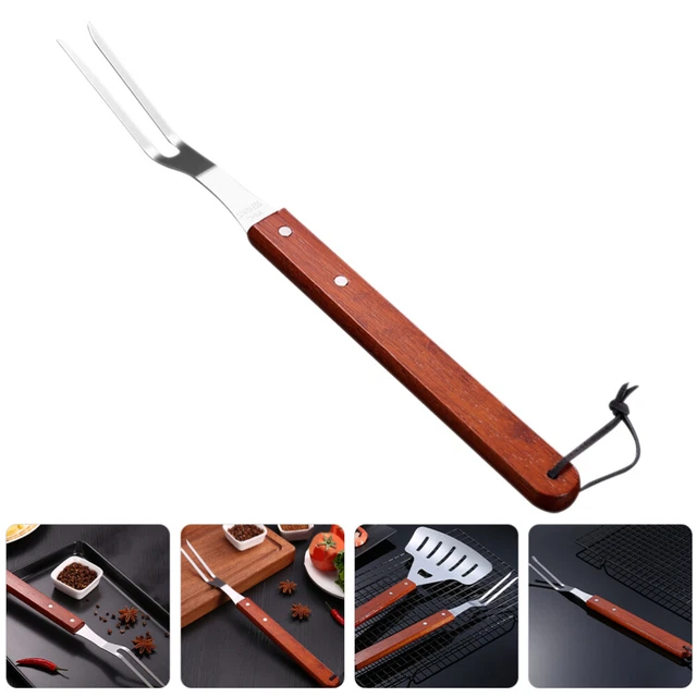 Brochette de Kebab en métal, bâton de Barbecue en acier inoxydable, manche en