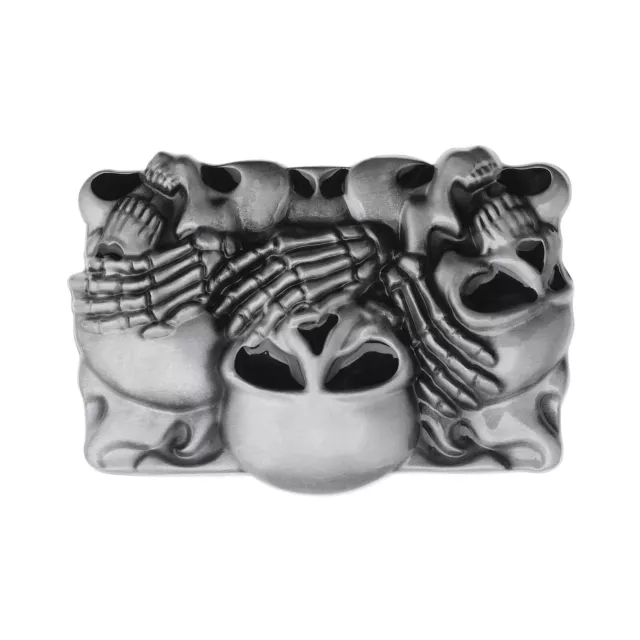 Skull Head Bull Belt Buckle Cowboy Belt Buckle Western Rodeo Bull Buckle for Men