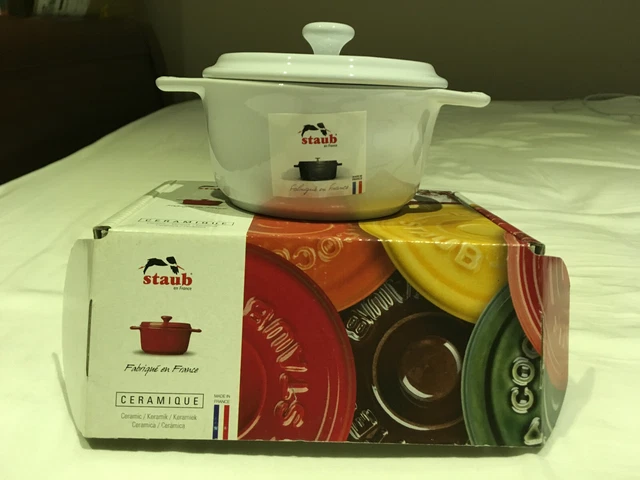 Staub Ceramic Mini Round Cocotte with Lid - 10cm - BNWB