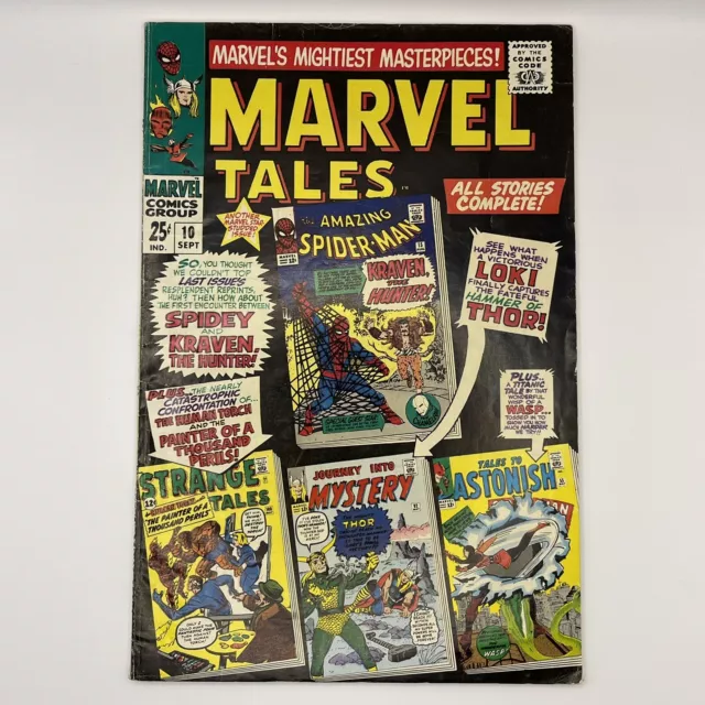 Marvel Tales Vol 2 #10. Mid- High Grade. 1st Reprint of ASM #15 :1st Kraven