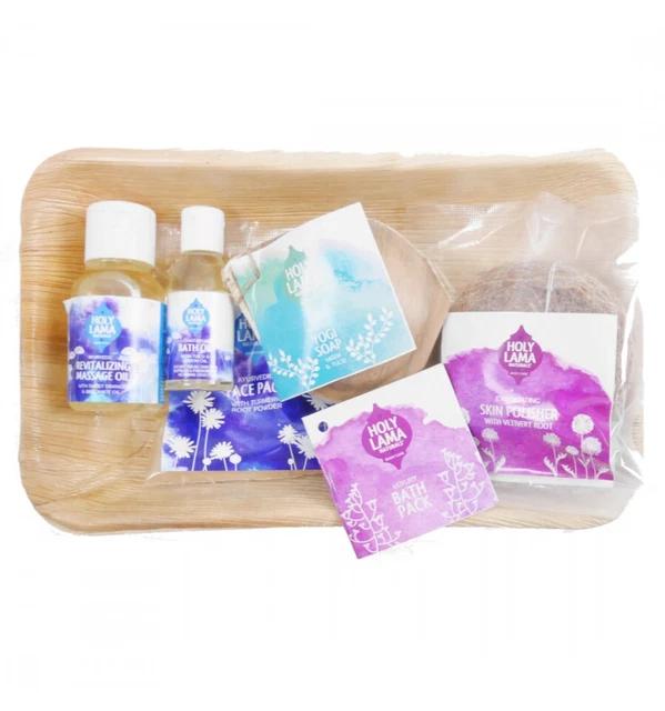 Coffret de bain ayurvédique format voyage. Holy Lama