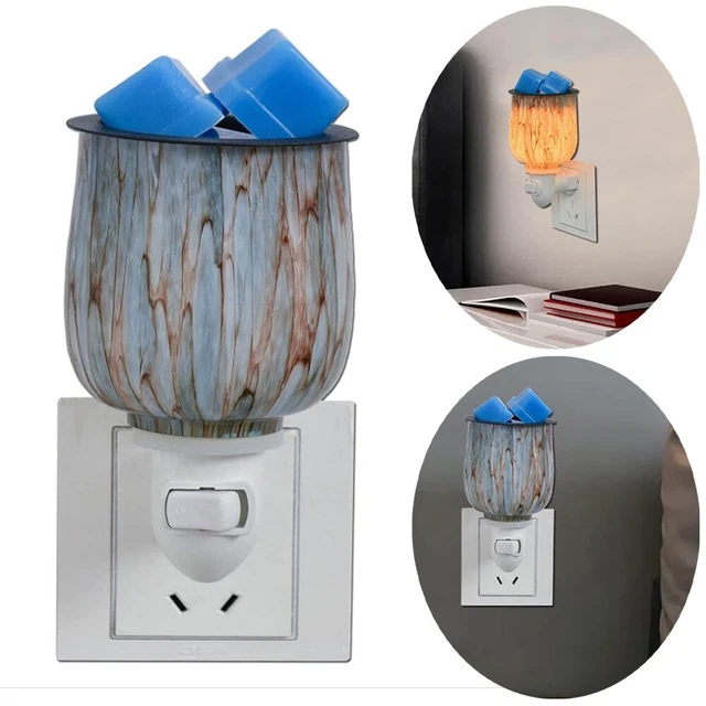 Lámpara de escritorio enchufe de vidrio candelabro vela de fusión accesorios