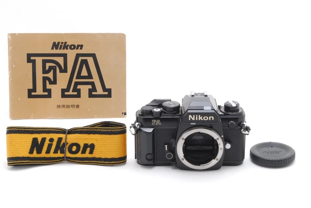 MINT] NIKON FA Black 35mm SLR Film Camera Body Only Tested From