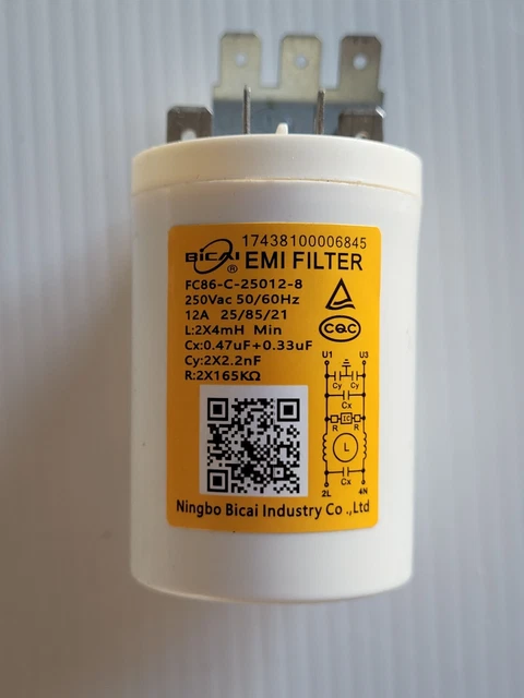 Filtre Antiparasite Pour Lave-linge LG F854C40WR - Référence EAM62492312, Occasion