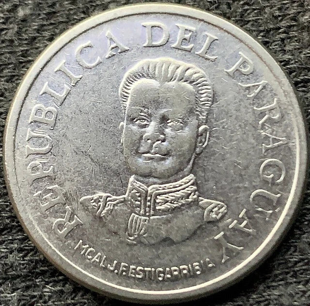 1975 Paraguay 50 Guaranies Coin UNC date on back    #X228