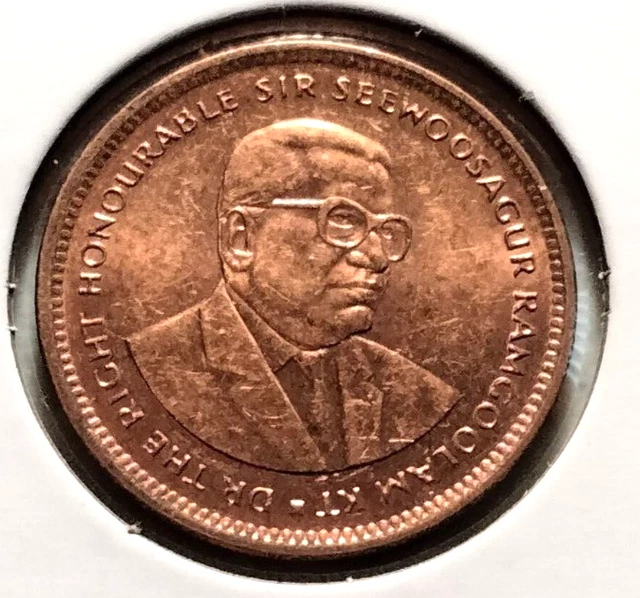 1996  Mauritius  5 Cents Coin  - KM#52 - Combined Shipping  (INV#9350)