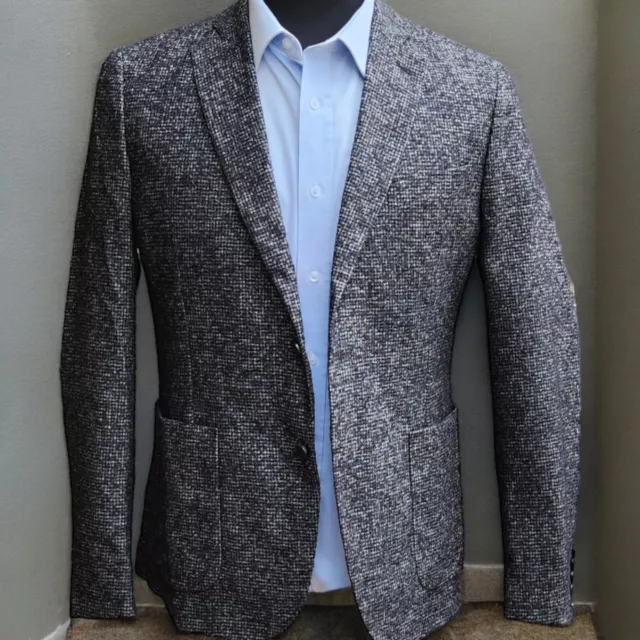 New Loro Piana Unstructured Blazer 40S Slim Patch Pocket Loro Piana Suri Alpaca