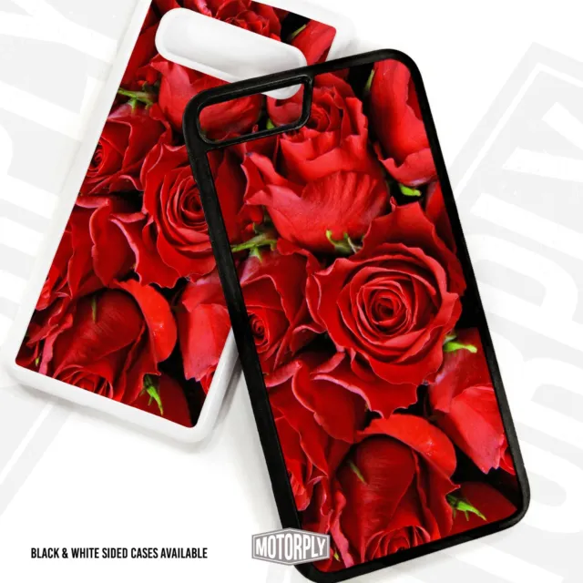 Printed Plastic Clip Phone Case Cover For Huawei - Flowers 1 Red Roses
