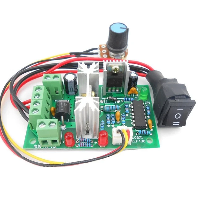 2Pcs 30A DC PWM Controller di velocità del motore, controller di velocità DC con supporto LCD 6v 12V 24V 36V 48V 60v DC Motor