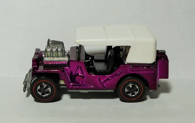 Hot Wheels Redline AMX/2 1970 1971 Magenta Black Int. - Made In U.S.A