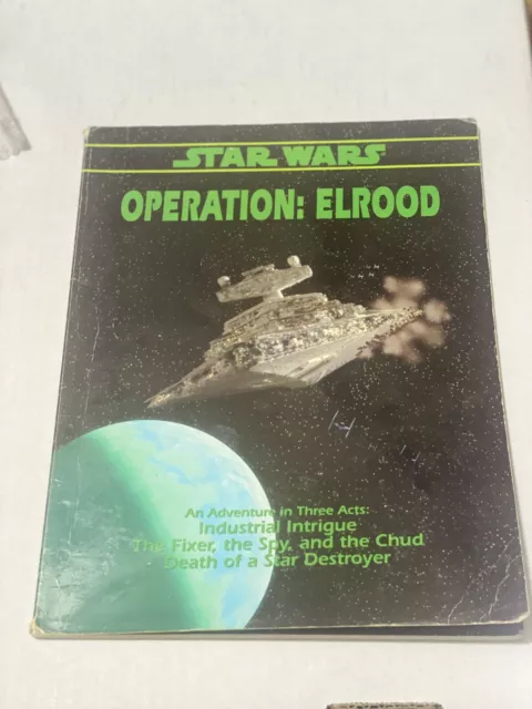 Vtg Lfl Star Wars : Operation Elrood Rpg Book Rare