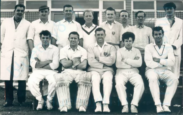 1962 Amateur Cricket Fleetwood Gasworkers cricket league Press photo 7.25*4.6