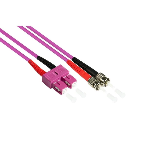 Elfcam Câble Fibre Optique Simplex Monomode SC/UPC à SC/UPC 1M - Jarretière LSZH Faible Perte - Blanc